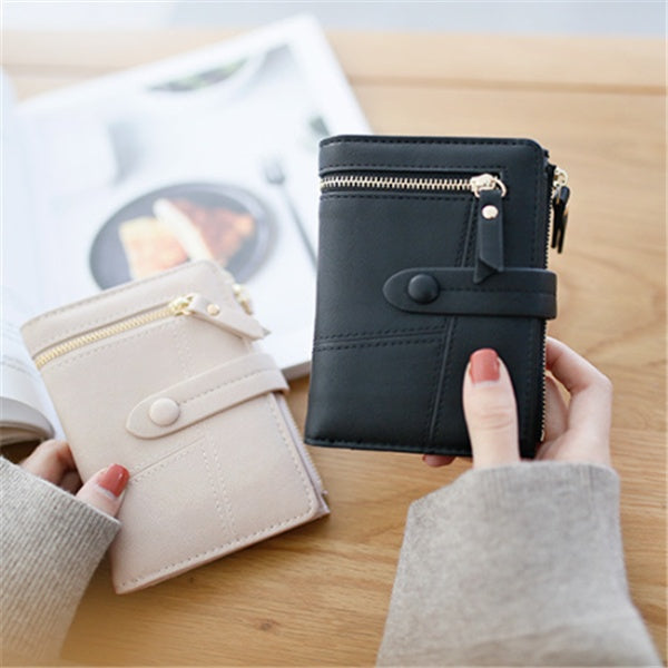 Zipper buckle 2 fold clutch Hanzuva