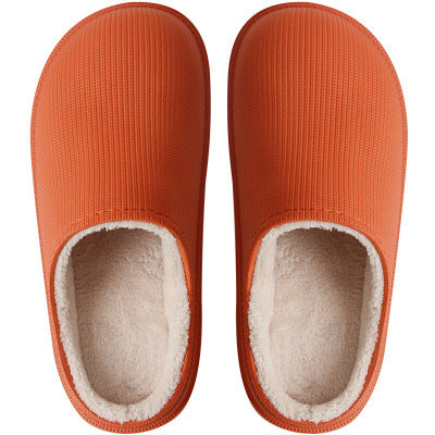 Women's platform outdoor cotton slippers