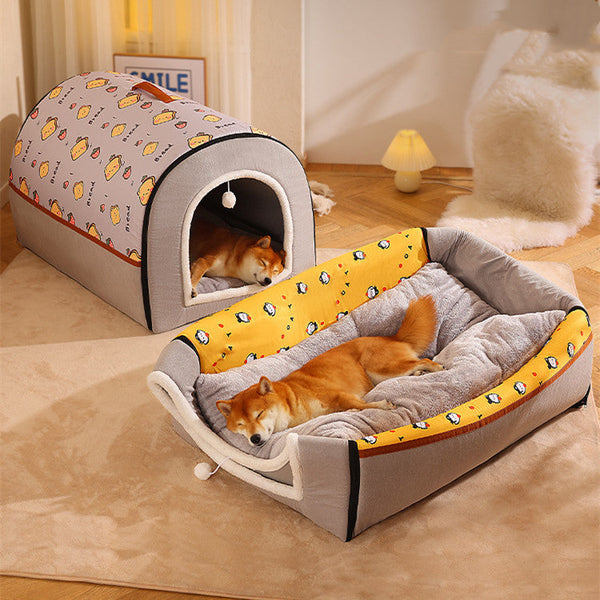 Warm Enclosed Removable And Washable Corgi And Shiba Inu House Hanzuva