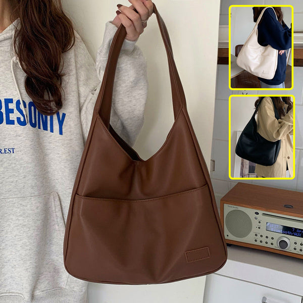Fashion Tote Bag Large Capacity Casual Shoulder Bag Women's Commuting Handbag College Student Hanzuva