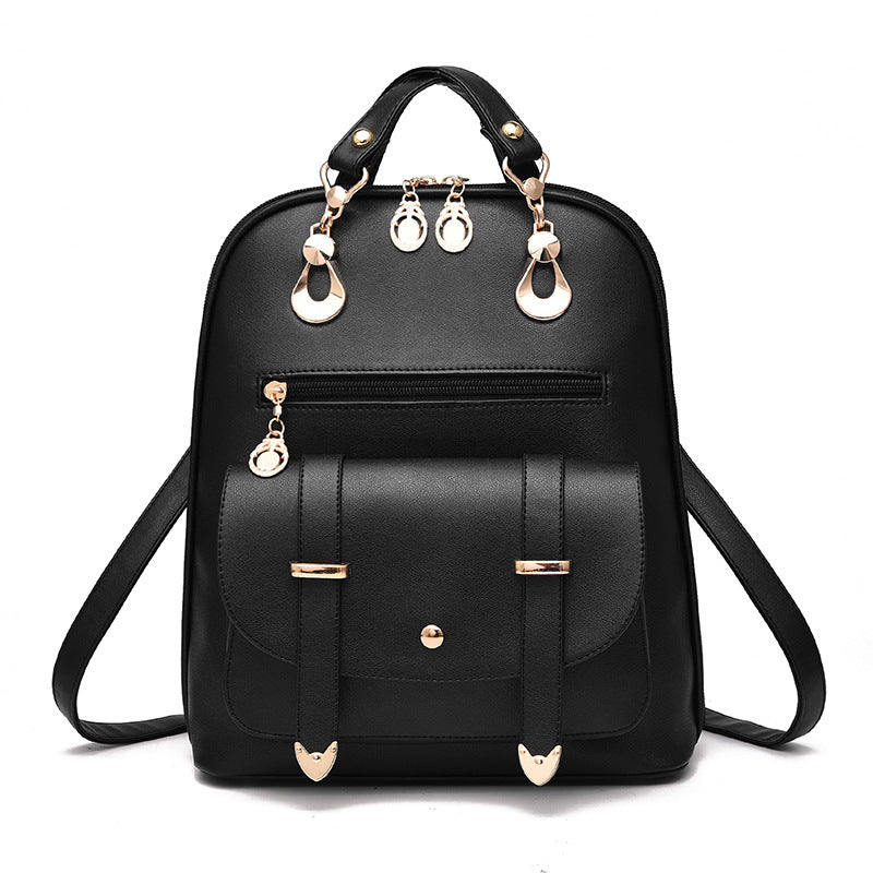 Female bag fashion PU leather dual-use backpack Hanzuva