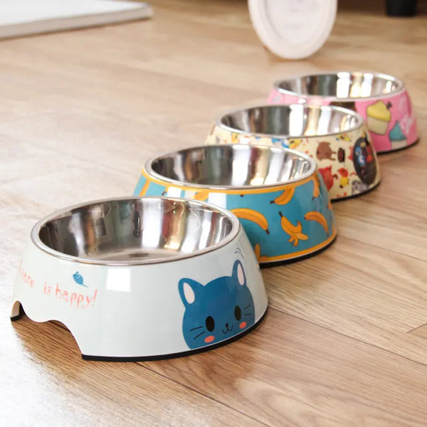 Stainless steel dog bowl cat bowl Hanzuva