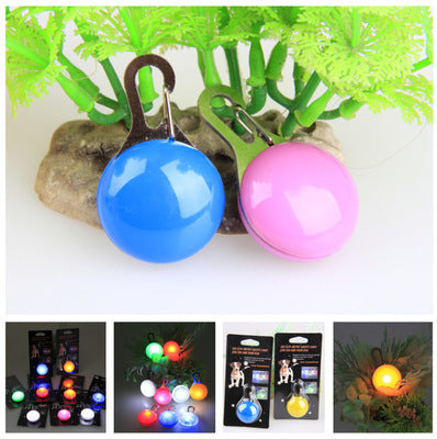 Dog LED glowing pendant necklace Safety puppy Cat Night Light Flashing Collar Hanzuva