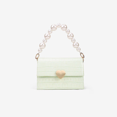 Pearl handbag premium lock small square bag Hanzuva