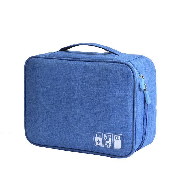 Electronic storage bag cationic polyester data cable storage bag Multi-function digital package Hanzuva