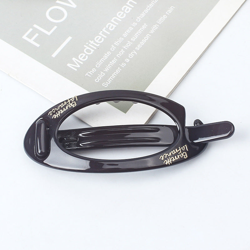 Simple Retro Hair Band Oval Barrettes