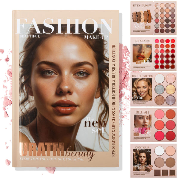 67 Colors Makeup Palette Five-layer Book Turning Eye Shadow Plate Blush Hanzuva