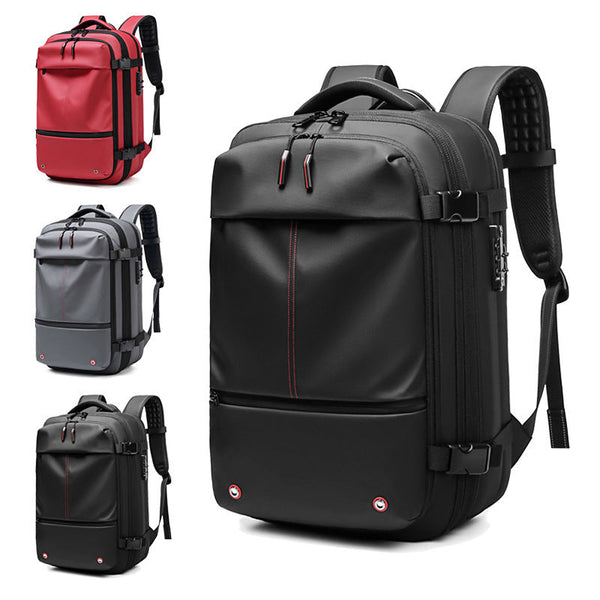 Travel Backpack Men's Business Multifunction Computer Bag Vacuum Compression Large-capacity Backpack Hanzuva
