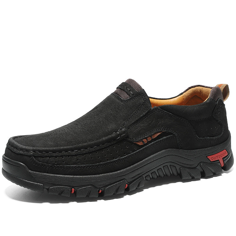 Leather men's shoes