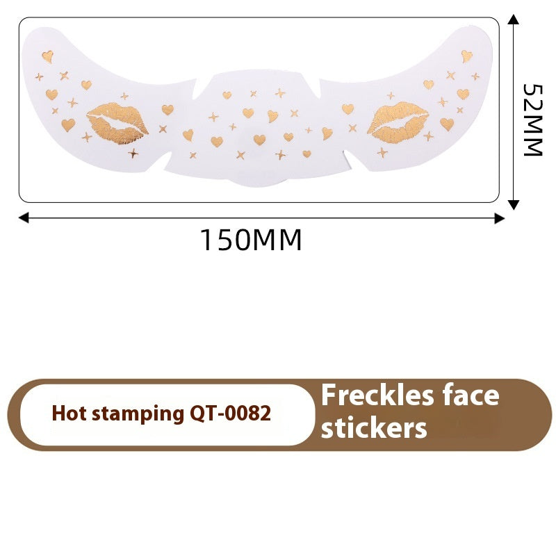 Freckle Tattoo Sticker Hot Gold And Silver