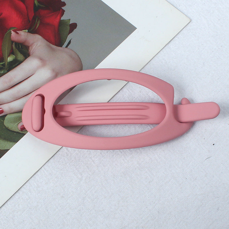 Simple Retro Hair Band Oval Barrettes