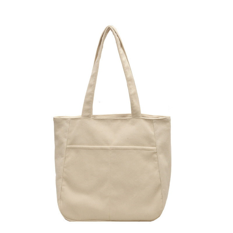 Women's Fashion Large Capacity Corduroy Shoulder Messenger Bag