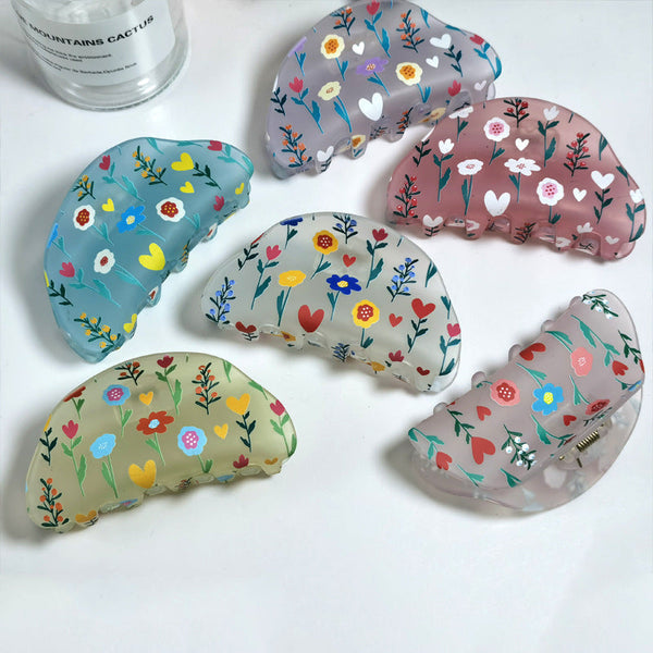 Frosted Hair Clip Flower Fashion Hanzuva