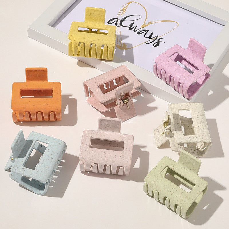Japan And South Korea Simple Large Square Hollow Grab Clip