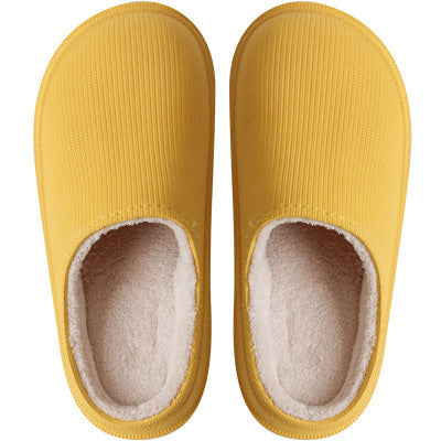 Women's platform outdoor cotton slippers