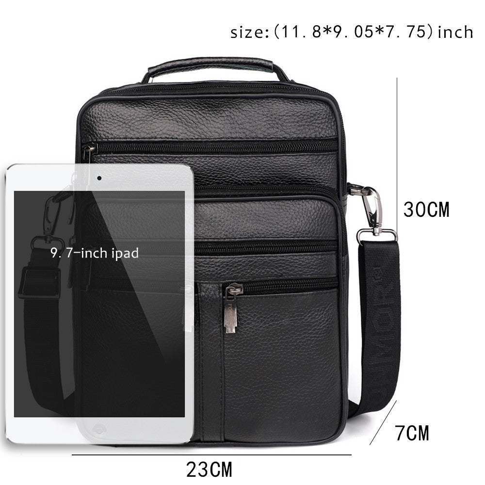 Leather cross-body bag