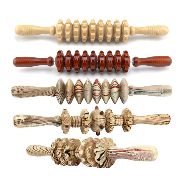 Wood-Massage-Stick Roller Trigger-Point-Recovery-Tool Muscle-Relax-Device Back-Leg Neck-Foot Hanzuva