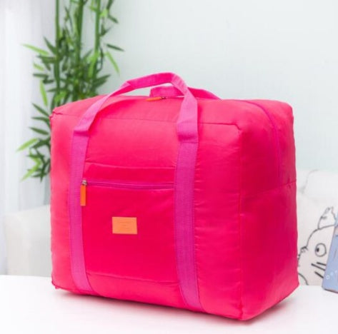 Large Capacity Foldable Travel Bag Nylon Waterproof Gym Duffel Bag Folding Traveling Clothes Storage Organizer Hanzuva