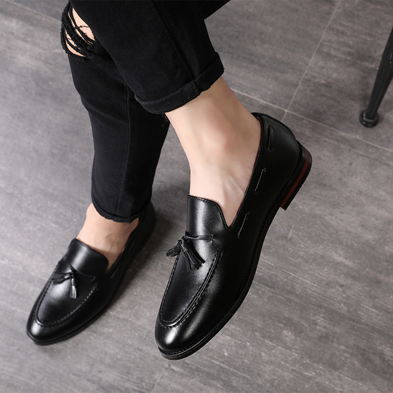 British breathable men's casual leather shoes