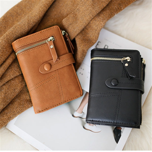 Zipper buckle 2 fold clutch Hanzuva