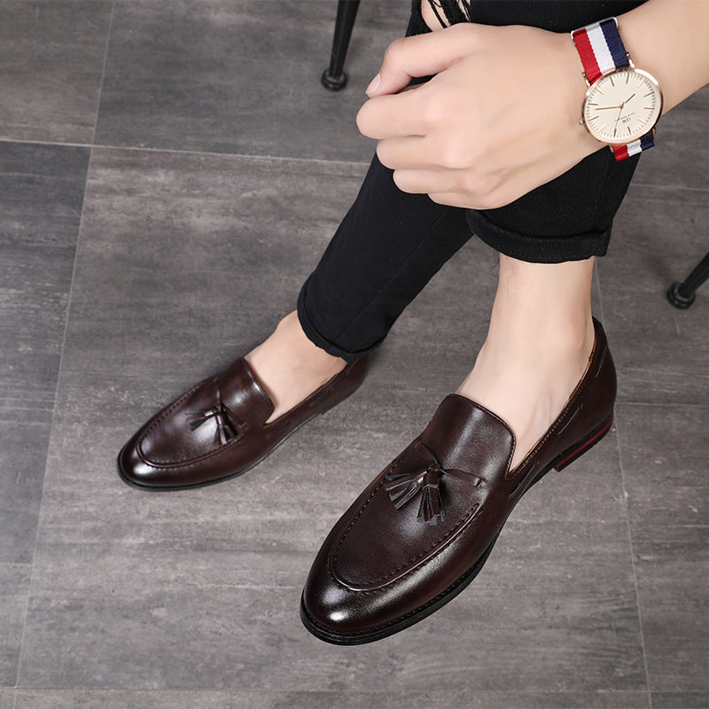 British breathable men's casual leather shoes