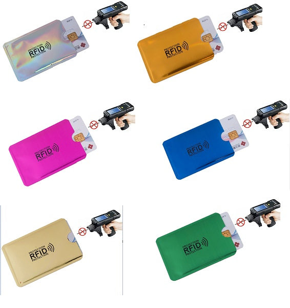 NFC card sets anti-magnetic anti-theft brush bank card sets security shielding signal anti-theft RFID flash payment tin foil card sets Hanzuva
