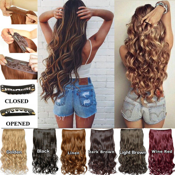 European and American wig female five card wig piece Hanzuva