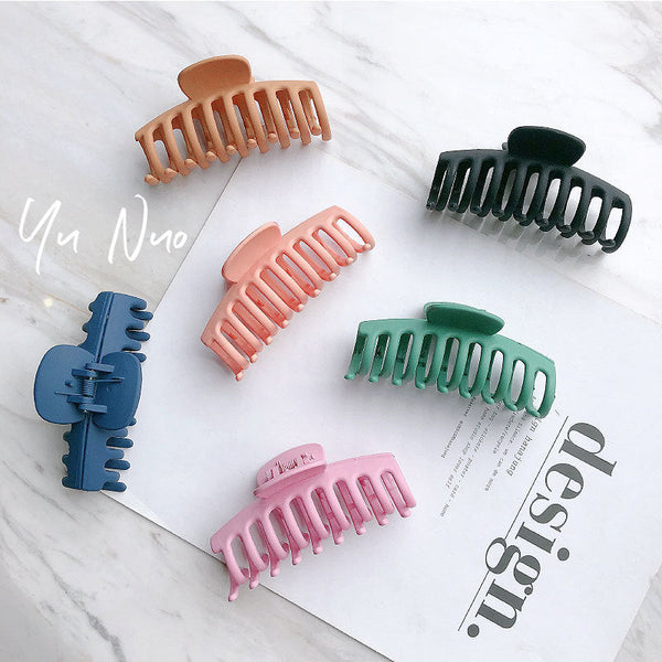 Simple and versatile macaron color hair clip Hanzuva