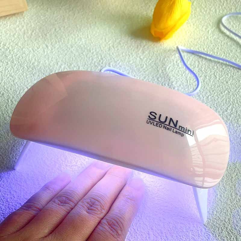 Wearing Nail Pads Baking Lamps Mini Handheld Folding Nails