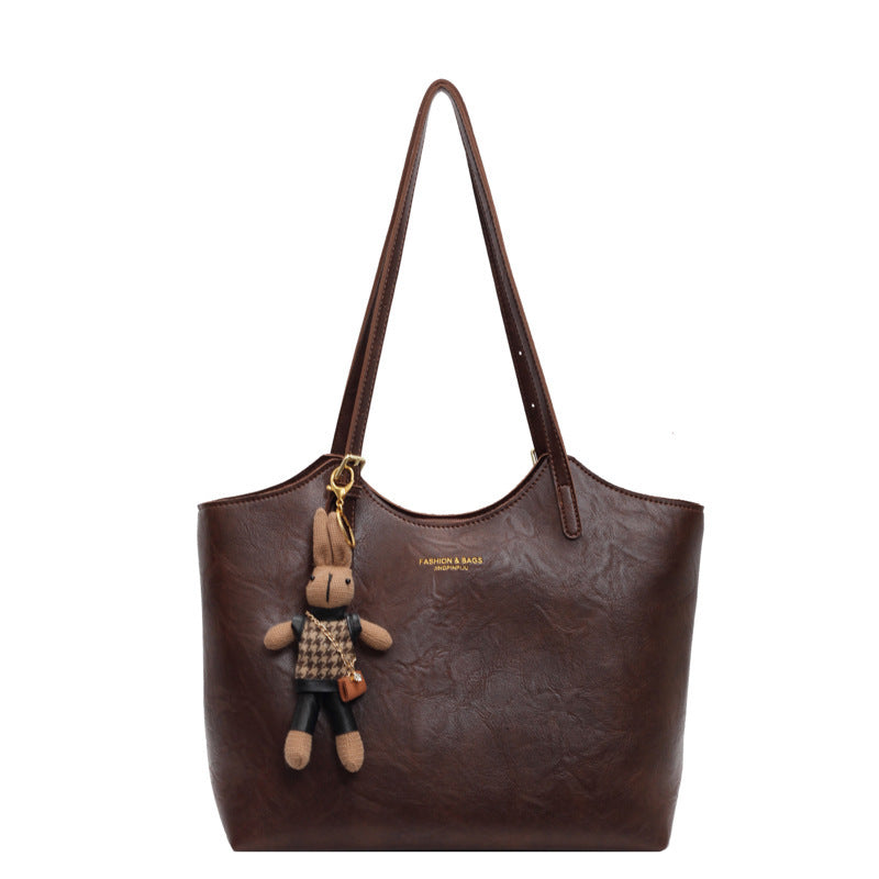 Fashion Unique One-shoulder Oil Wax Leather Bag