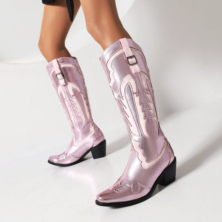 Women's New Fashion High-heeled Boots Hanzuva