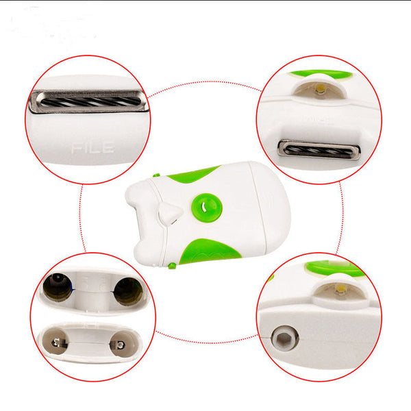 Electric Nail Trimmer and Nail File, Electronic Manicure Pedicure Tool, File and Trim Hand and Toe Nails Effortless Hanzuva