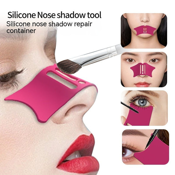 Silicone Nose Shadow Shaver Eyelash Eyeliner Auxiliary Beauty Tools Hanzuva
