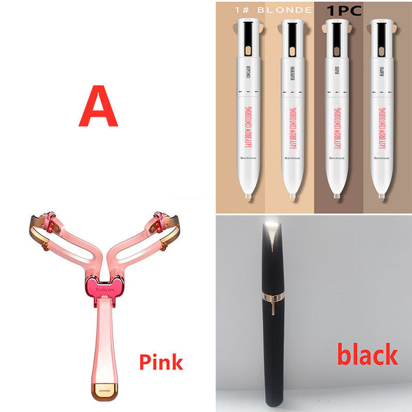 Eyebrow Shaping Set 3 In 1 Foldable Adjustable Eyebrow Stencil For Perfect Brows Shapes Makeup Hanzuva