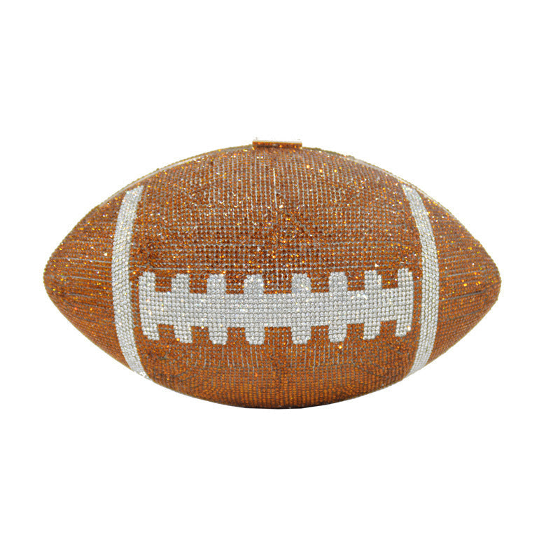 Rugby rubber diamond ball party banquet bag evening bag Hanzuva