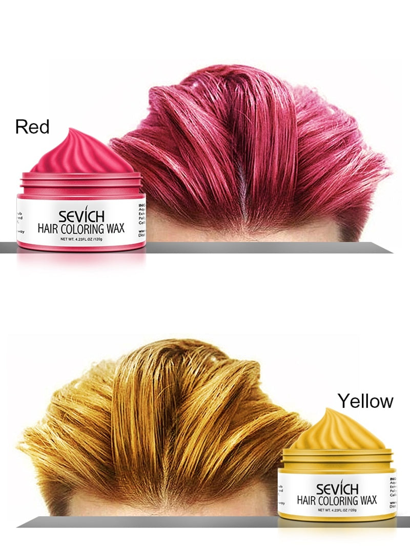 Disposable colored hair mud