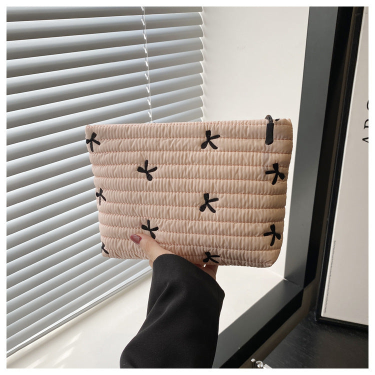 Oxford Cloth Butterfly Print Clutch For Women