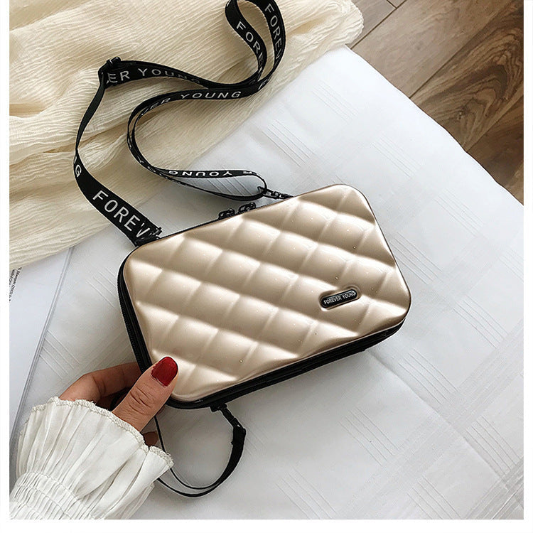 Suitcase Hard Shell Small Square Bag Women's Shoulder Bag Hanzuva