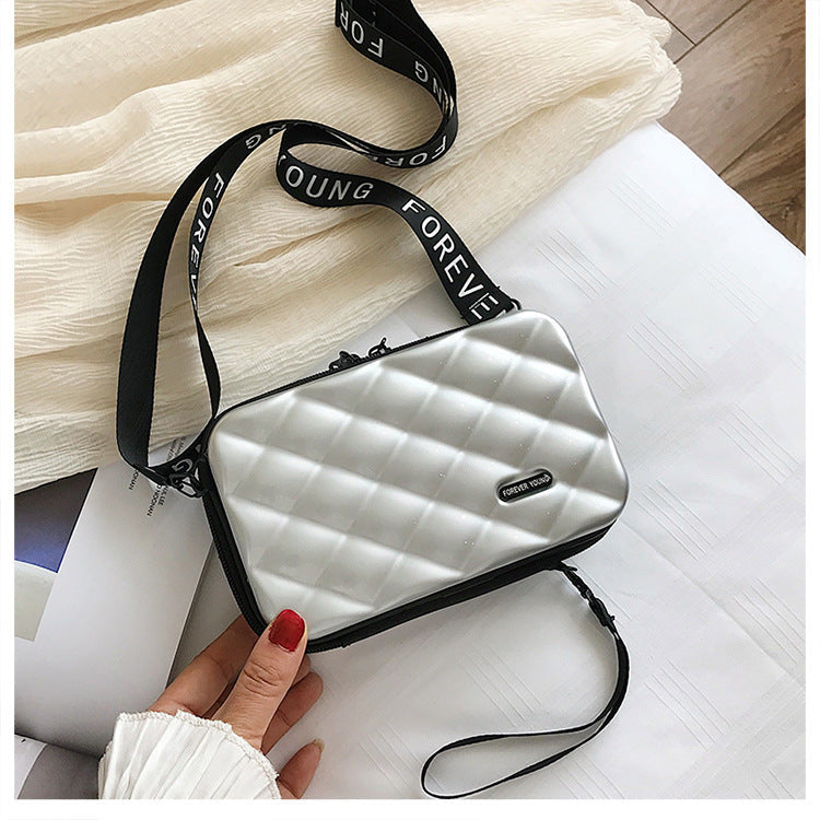 Suitcase Hard Shell Small Square Bag Women's Shoulder Bag Hanzuva