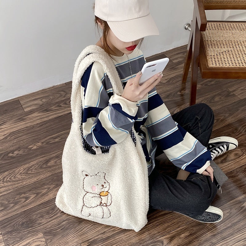 Lambskin like shoulder bag Hanzuva
