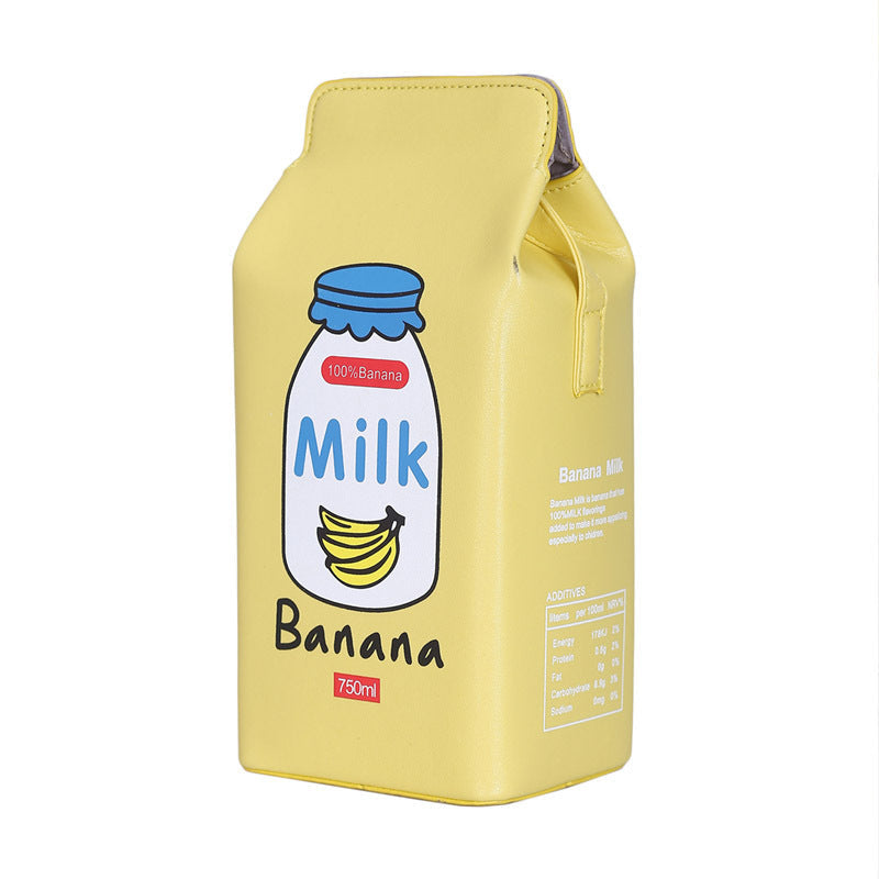 Milk box printed small square bag Hanzuva