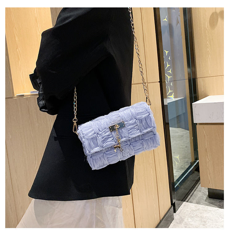 Ribbon gauze hand-woven chain bag Hanzuva