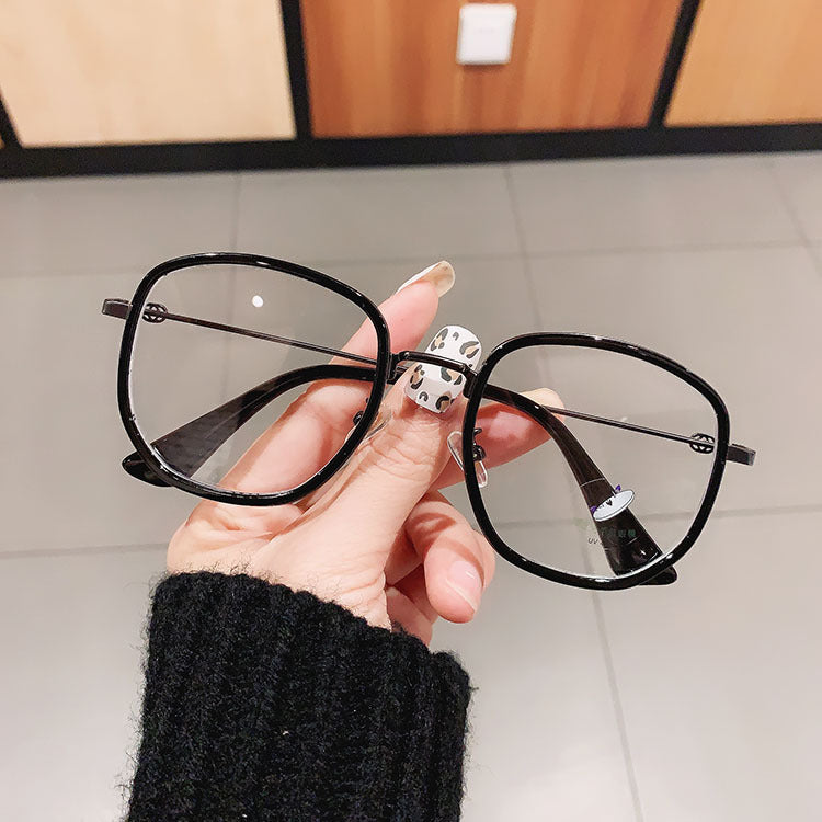 Myopia Glasses Frosted Trend Hot Style Fashion Undressed Photo Show Face Small Glasses Frame