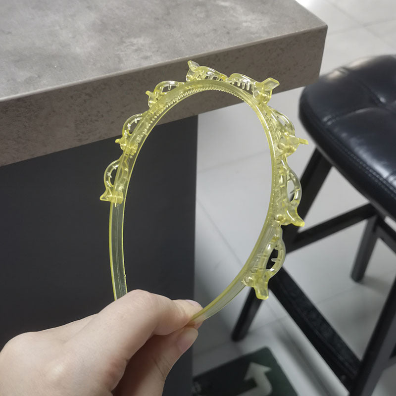 Hollow Solid Color Braided Hairpin Headband