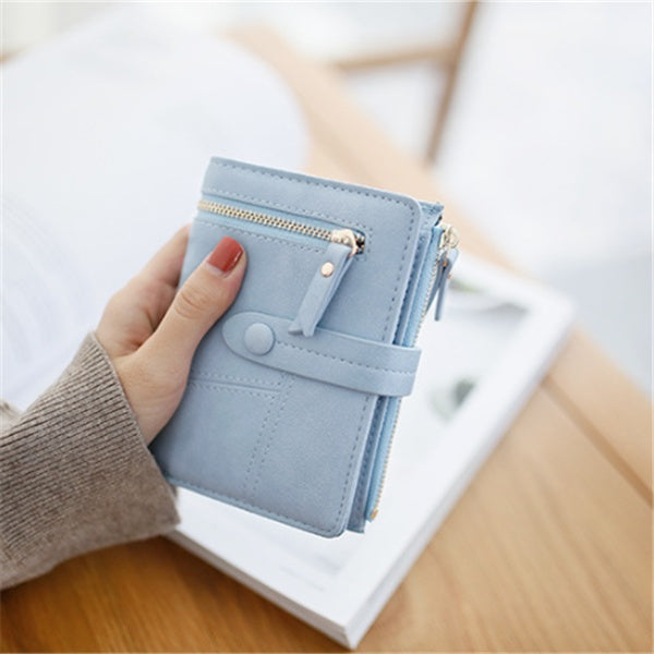 Zipper buckle 2 fold clutch Hanzuva