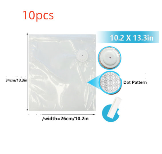 Commercial White Plastic Air Valve Compression Bag