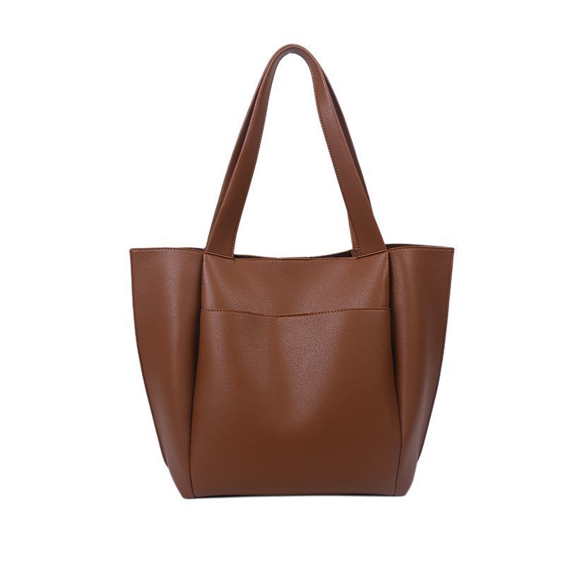 Feminine Commuter Large Soft Leather Shoulder Bag Hanzuva