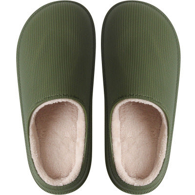 Women's platform outdoor cotton slippers