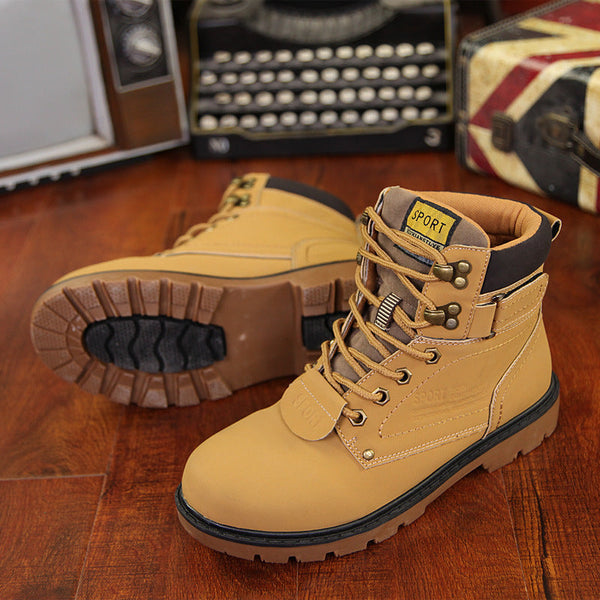 Work Clothes Shoes High Top Desert Shoes Hanzuva