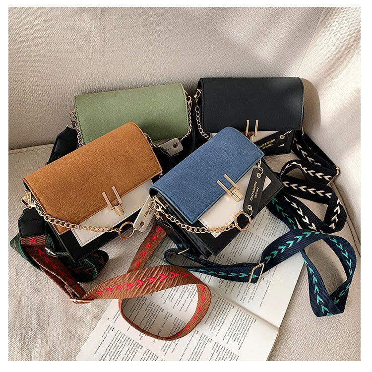 Korean fashion matte shoulder bag small square bag Hanzuva